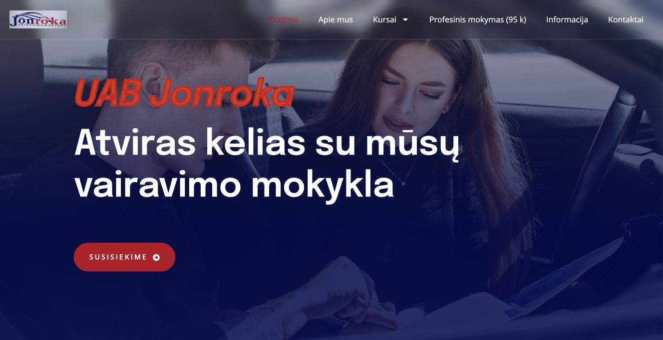 Jonroka · Website screenshot