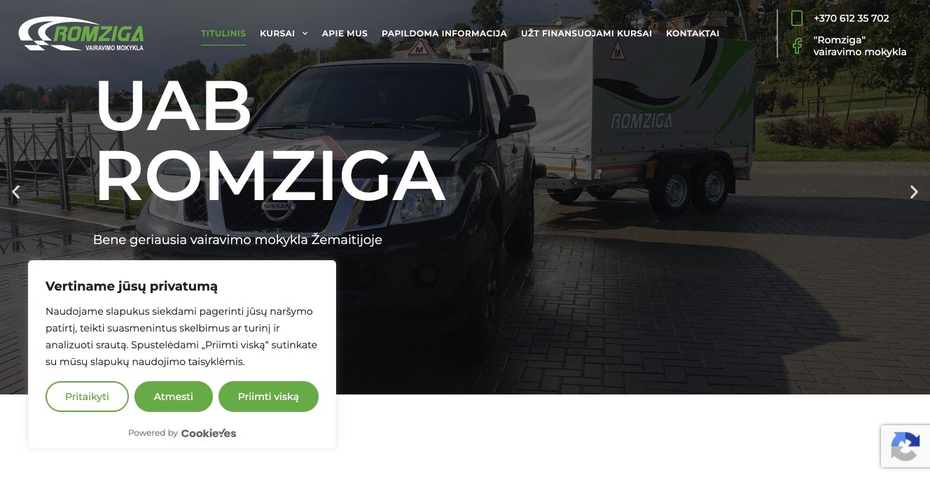 Romziga · Website screenshot